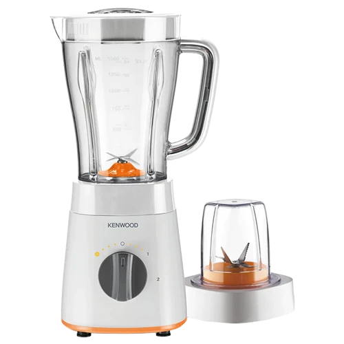 Kenwood Blender with Mill BLP15.150WH - Durable 500W Motor - 2 Liters Capacity - 2 Speeds with Pulse - White