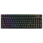 Asus ROG Strix Scope II 96 Wireless Mechanical Gaming Arabic Layout Keyboard - 96% - ROG NX Snow/Storm - Tri-mode Connectivity - Hot-swappable Switches