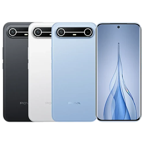 Tecno Pova Slim 5G Smartphone Dual Sim 8/256 GB - 1.5K Curved AMOLED 144Hz Display- 50MP Dual Camera - 5160mAh Battery - Dimensity 6400 5G+ Processor - 45W Super Charge