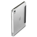 Hama Fold Clear Tablet Case - iPad Folio - Pen Compartment & Automatic Power Control - Lightweight Polyurethane with Transparent Back - Black