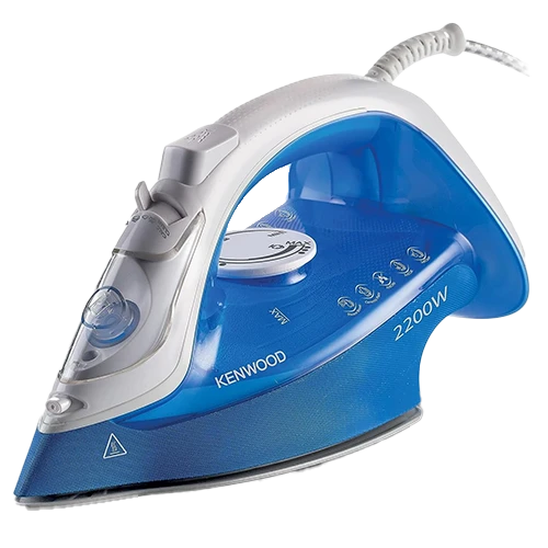 Kenwood Steam Iron STP60.000WB - 2200W Power - 0.3 L Water Tank - Ceramic Soleplate - Self-Cleaning Function - Blue