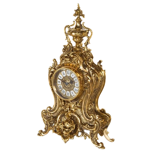 Virtus Antique Table Clock Cela Golfino 54026 - Bronze