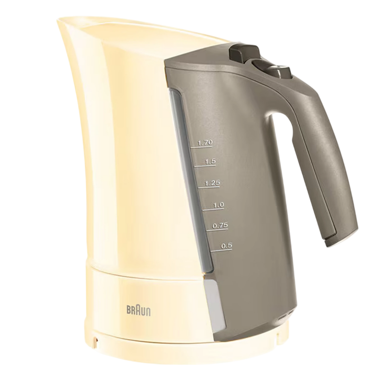 Braun MultiQuick 3 Kettle WK300 - 2200W RapidBoil System - 1.7L Capacity - 4-Way Safety System - 360° Rotating Base - Cream