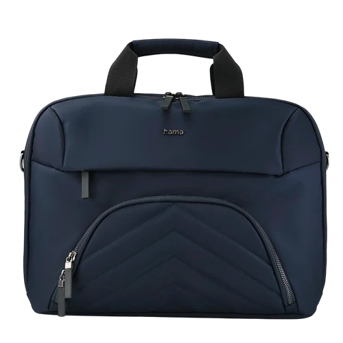 Hama Premium Lightweight Laptop Bag - Padded Laptop Compartment Up to 16.2 Inches - Multiple Pockets - Dark Blue