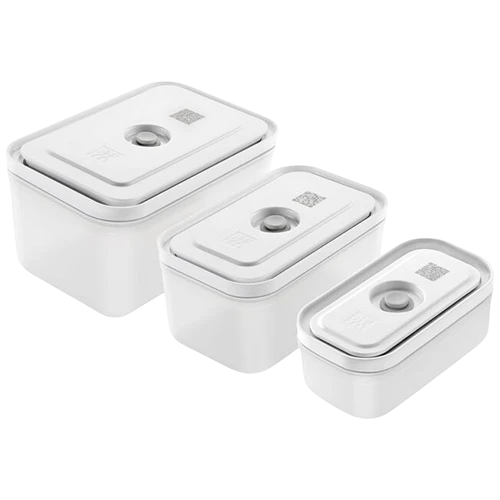 Zwilling Fresh and Save S/M/L 3 Pieces Plastic Vacuum Box Set 1002498 - Transparent White