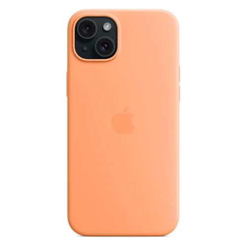 Apple iPhone 15 Plus Silicone Case - MagSafe Protective Case - Soft-Touch Exterior with Microfiber Lining - Drop and Scratch Resistance