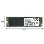 Transcend PCIe SSD 115S Model TS1TMTE112S Size M.2 2280 - NVMe PCIe Gen3 x4 - Up to 3,200 MB/s - Black