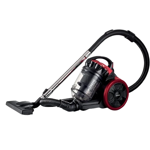 Kenwood VBP70.000BR Canister Vacuum Cleaner - 2000W - Multi-Cyclonic Suction - Multi-Surface Cleaning - Multi-Cyclone Technology - Anti-Bacteria Filter - Black / Red