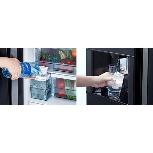 Hitachi Side-by-Side Refrigerator R-SX700GPUQ0 - 20 ft. Capacity - High-Power Inverter Compressor - Dual Fan Cooling System - Triple Power Filter