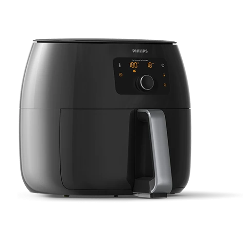 Philips Premium Air Fryer XXL HD9650/90 - 2225 W - Fat Removal & Rapid Air Technology - Digital Touchscreen & Keep Warm Function - 1.4 kg Capacity - Black