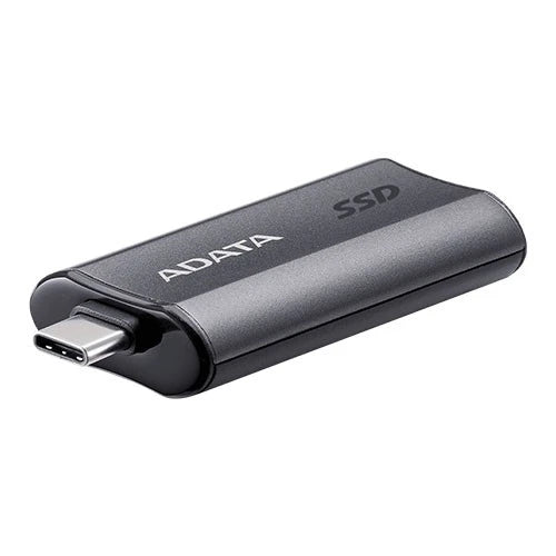 ADATA SC750 External SSD - USB 3.2 Gen2 Type-C - 1,050 MB/s - Black Titanium