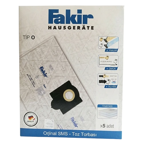 Fakir Original Type O Carpet Washing Vacuum Cleaner and Dust Bag - White