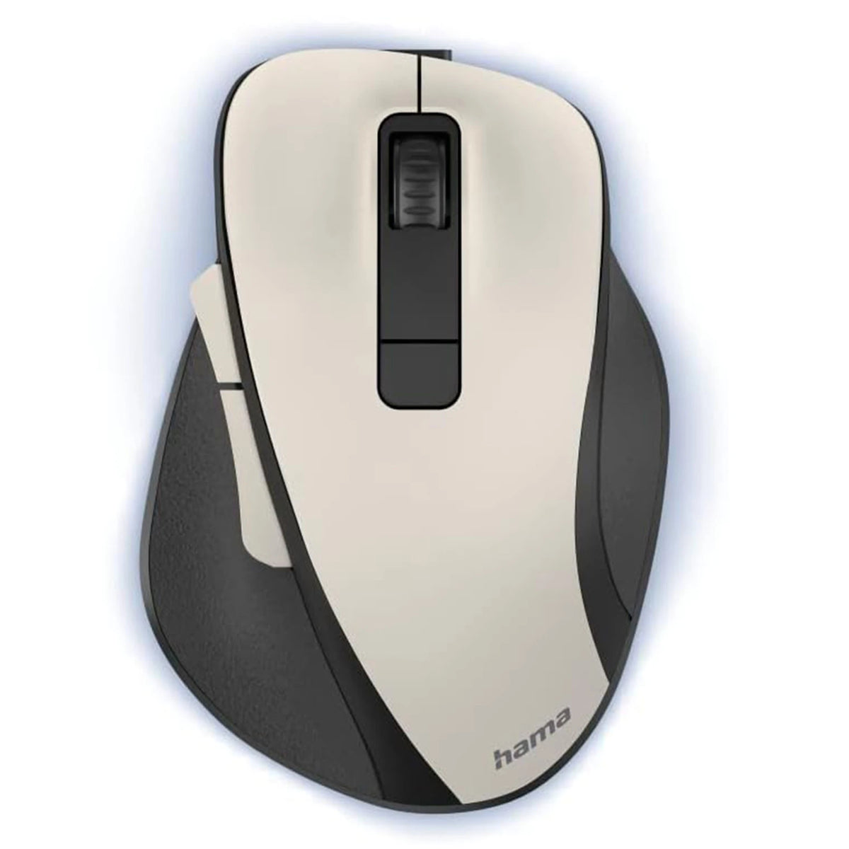Hama MW-500 Recharge Optical Mouse - 1600 DPI - Wireless - Ergonomic Design