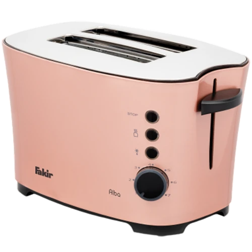Fakir Alba Pop-Up Toaster - 850W-980W - Variable Browning Control - Gold Rose