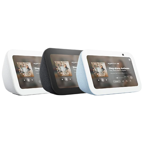 Echo Show 5 Newest Model H97N6S - 5.5 Inch Touch Screen - Enhanced Audio - Built-In Alexa - 2 MP Camera - Motion Sensor - USB-C Port