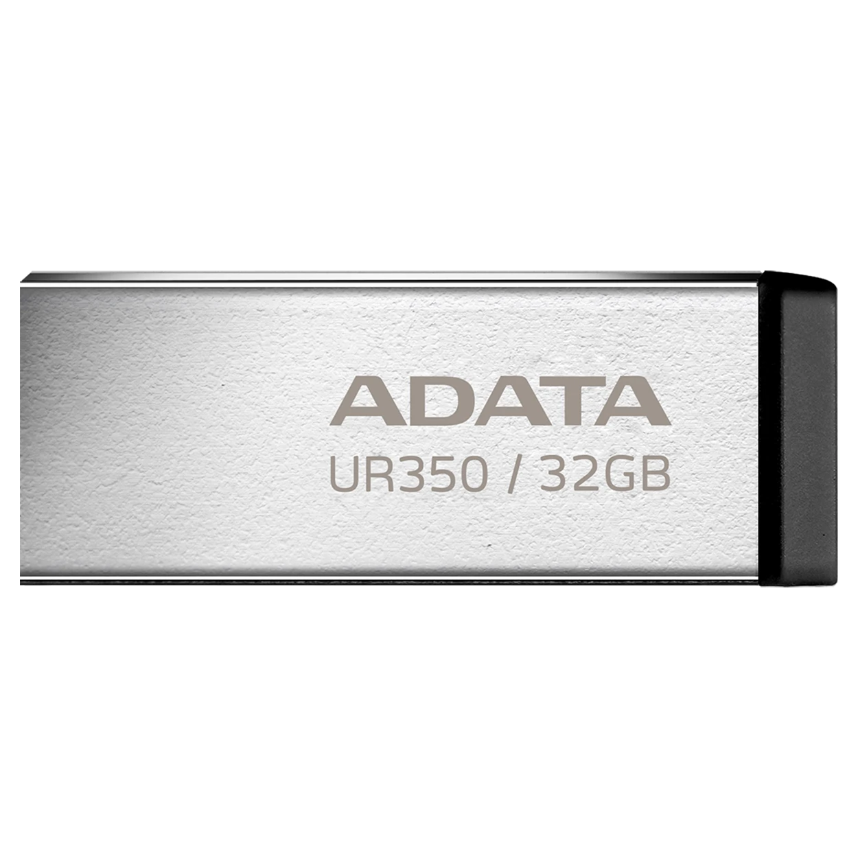 Adata USB Flash Drive UR350 - 32GB Capacity - USB 3.2 Gen1 Interface - Up to 100MB/s Read Speed - Capless Metal Design - Multiple Storage Capacities - Black