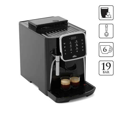 Arzum Okka Espresso Pro OK0030C Full Automatic Machine - 1.8 L Water Tank - Multiple Coffee Options - Steam Wand Function - Automatic Cleaning System