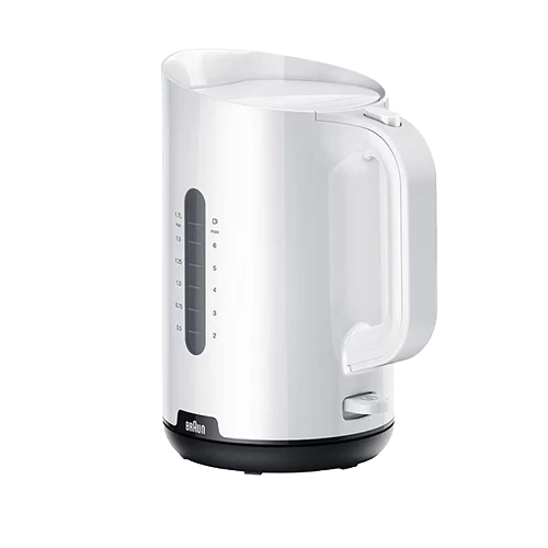 Braun Kettle WK1110 - 1.7 L Large Capacity - 3000W Fast Boiling System - 360° Rotating Base - Anti-scale Filter - White