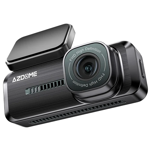 Azdome M200 1080P 1-Channel Dashcam - 150° Wide Angle - Built-in Wi-Fi - Black