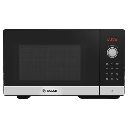 Bosch Series 2 Microwave FEL053MS2 - 25L Capacity - 800 W Power - Hydrolytic Cleaning System - Black / Stainless Steel