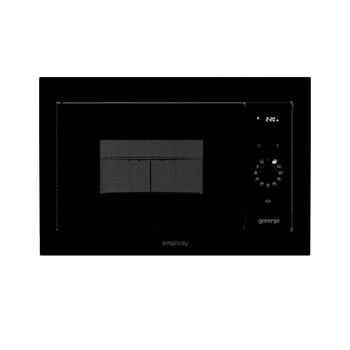 Gorenje Built-in Microwave Oven BM235G1SYB - 900 W Power - 23 L Capacity - 9 AutoProgrammes - Infrared Grill & AquaClean - Black
