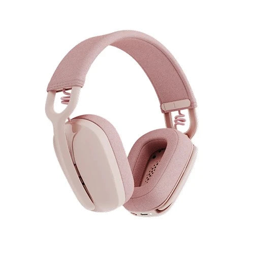 Logitech Zone Vibe 100 Wireless Over Ear Headphones - Bluetooth 5.2 - 20 Hour Battery Life - Immersive 40mm Drivers - Noise-Canceling Flip-to-Mute Mic