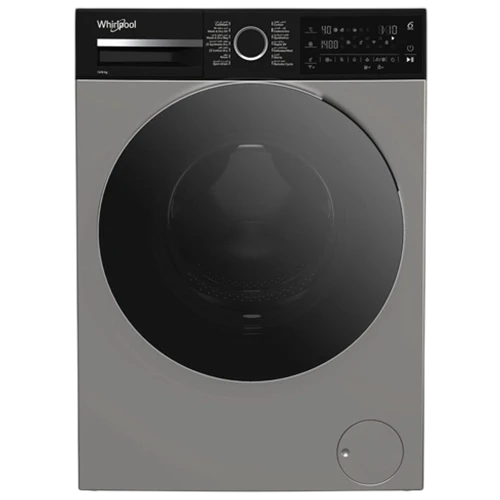 Whirlpool Washer And Dryer WWD128144DSBLE - Inverter Motor - FreshCare+ & Steam Refresh - SoftMove Technology - Color 15° Program - 12 kg Washing & 8 kg Drying Capacities - Silver
