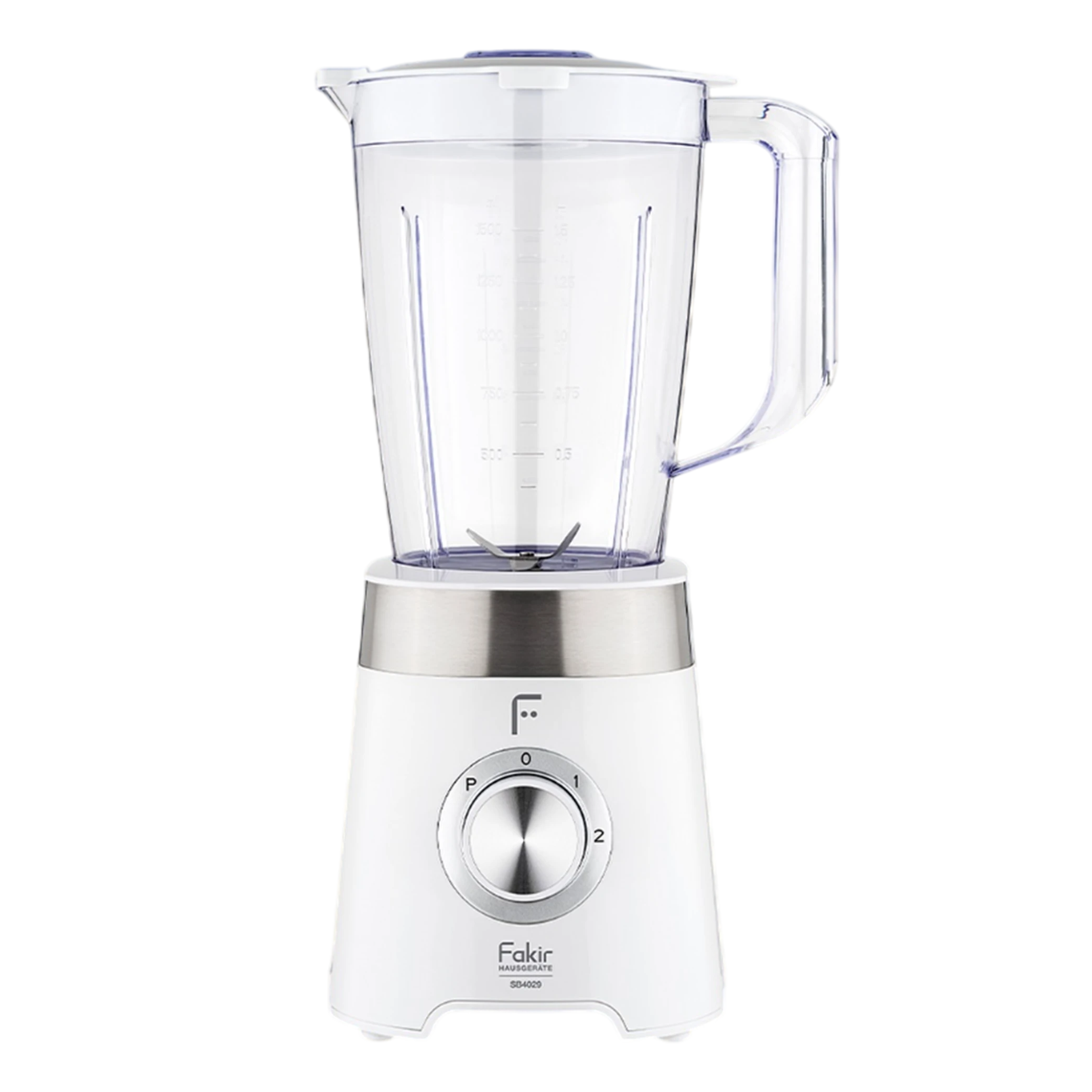 Fakir Smoothie Blender SB4029 Table Blender 500W - Jug Volume 1.5 Liters - Turbo Mode - White