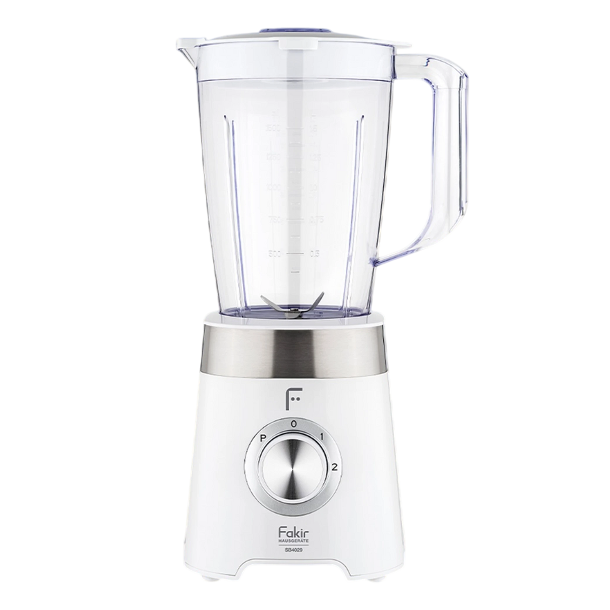 Fakir Smoothie Blender SB4029 Table Blender 500W - Jug Volume 1.5 Liters - Turbo Mode - White