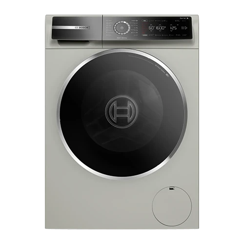 Bosch Front Load Washing Machine WGB2560XME - 10 Kg and 1600 RPM Spin Speed - EcoSilence Drive Motor - 14 Smart Programs - Child Lock - Silver Inox