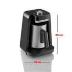 Arzum Okka Coffee Machine OK0020 - Multi-Cup Capacity - 700W -Smart Safety System - Anti-Spill Sensor - Audible & Visual Alerts