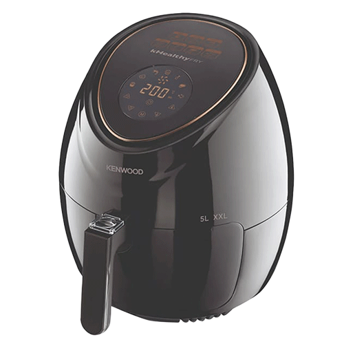 Kenwood Digital Air Fryer kHealthyFRY XXL 5.0L HFP52.000BK DGT GCC - 1500 W - Rapid Hot Air Circulation - 7 Preset Programs - Black
