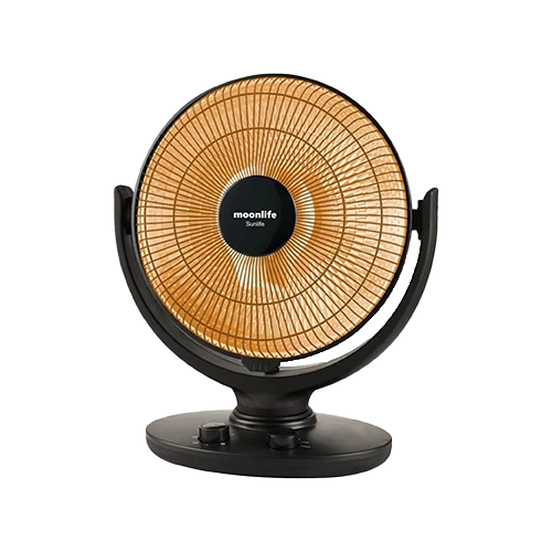 Moonlife Sunlife MF027 Parabolic Heater - Focused Warmth - Infrared Technology - Adjustable Heat Settings - Black