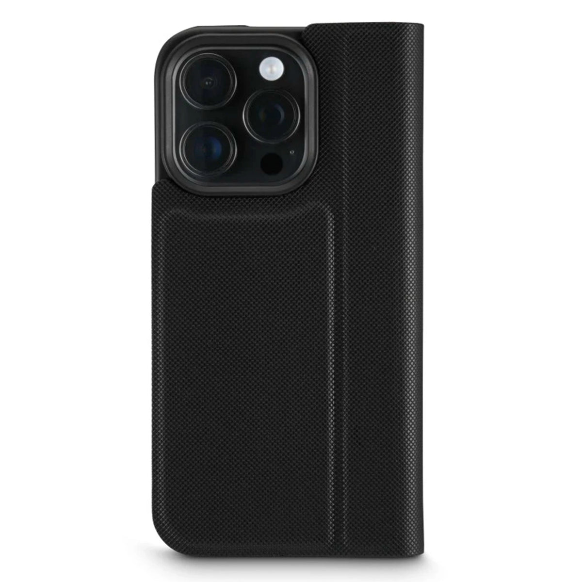 Hama Daily Protect Mobile Phone Bag for Apple iPhone 16 Pro / Pro Max - Raised Screen Border and Camera Edges - Anti Fingerprint Surface - Hidden Magnetic Closure - Black