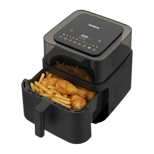 Shownic Air Fryer AF-D75LW3 - 1650 W - Digital Touch Control - 11 Preset Cooking Programs - 7.2L -Black