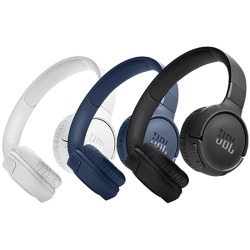 JBL Tune 520BT Wireless On-Ear Headphones T520BT - 57-Hour Battery - Bluetooth 5.3 - JBL Pure Bass Sound - Long-Lasting Wireless Listening with Speed Charge - Voice Aware Hands-Free Mic