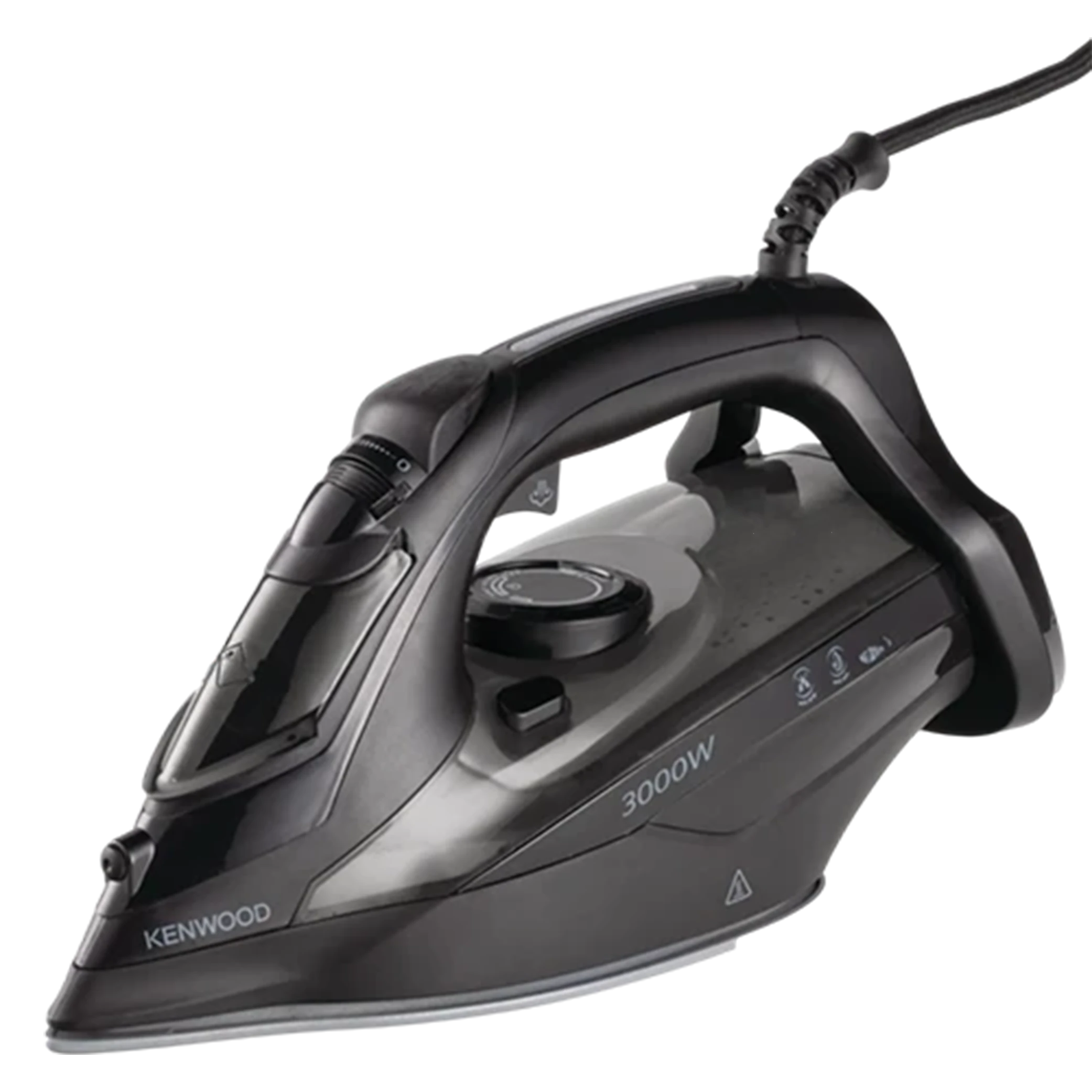 Kenwood Steam Iron STP91.000BK - 3000W Power - 50g/min Continuous Steam - 200g Steam Shot - XL Ceramic Soleplate - Black