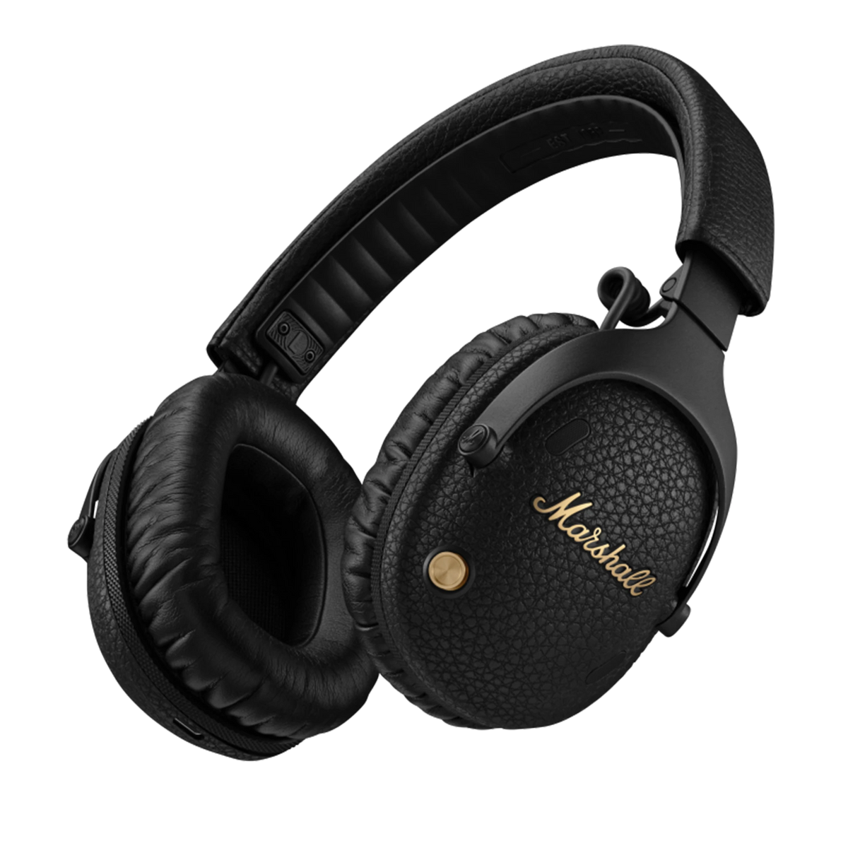 Marshall Monitor III ANC Over-ear Headphones - 70-hour Battery Life - Bluetooth 5.3 - Soundstage Spatial Audio - Active Noise Cancellation - Four-mic System - Black