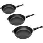 Eurolux Premium Braising Pan 24 cm and 7 cm High with Detachable Handle - Black