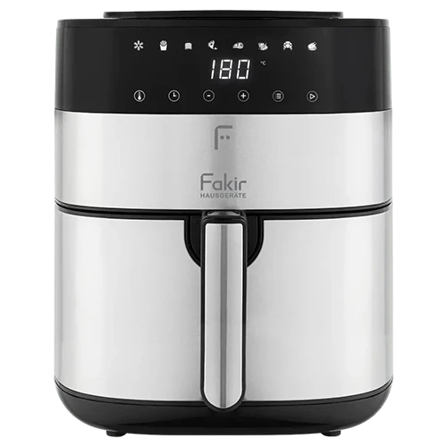 Fakir Uno Chefry Air Fryer 5L - 1750 W - Digital Touch Display - 8 Cooking Programs - Black / Stainless Steel