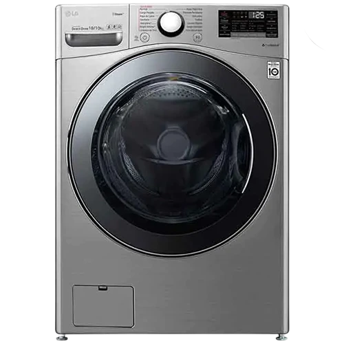 LG Washer & Dryer WDL91H62PN - AI Direct Drive Technology - Combines 15kg Washing And 8kg Drying - Steam Sanitization - TurboWash Quick Cycle - Pause and Add Item - Silver