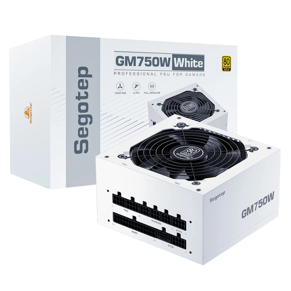 Segotep Power Supply GM750W - 80 Plus Gold Certified - Fully Modular Design - 750W Rated Output