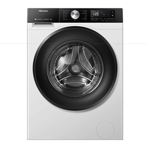 Hisense Front Load Washing Machine WF3S1243BW3- 12 Kg and 1400 RPM Spin Speed - Durable Inverter Motor - 19 Smart Programs - Child Lock - White