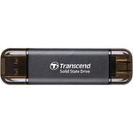Transcend ESD310C Portable SSD - USB Type-A & Type-C (USB 10Gbps) - 1050MB/s - Black