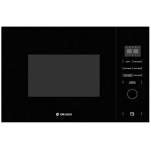 Orado Built-in Microwave 60 cm OR-BMW 930 - 25L Capacity - Microwave & Grill Function - 8 Auto Programs - Touch Control