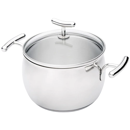 Silampos Yumi Glass Stockpot - Silver