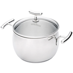 Silampos Yumi Glass Stockpot - Silver