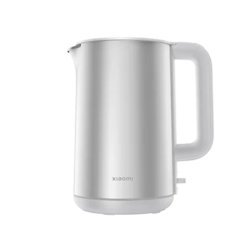 Xiaomi Double Wall Electric Kettle - 1.7L Large Capacity - 1800W Fast Boiling - 316L Stainless Steel Interior - 4 Safety Features - Silver