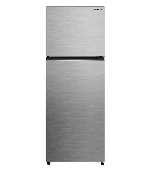 Hitachi Top Mount Refrigerator HRTN6443SX - 15 ft. Capacity - Efficient Inverter Compressor - Dual Sense Surround Cooling - Selectable Zone - Triple Power Filter - Elegant Inox