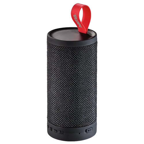 Hama Bluetooth Tube Loudspeaker 173153 - Up to 6 hours of playtime - 3W - Built-in Microphone - Dual Connection Options - Black